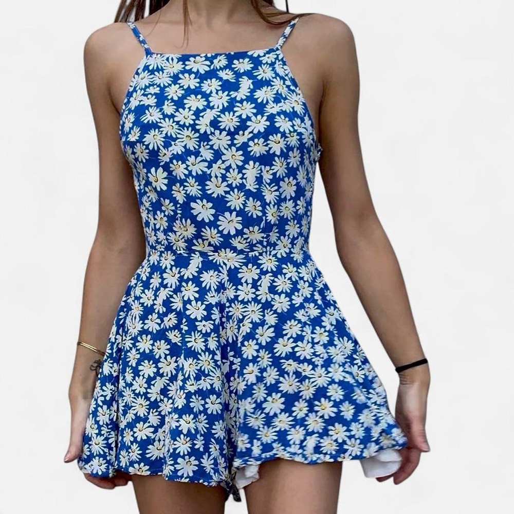 LF Stores printed romper with open back